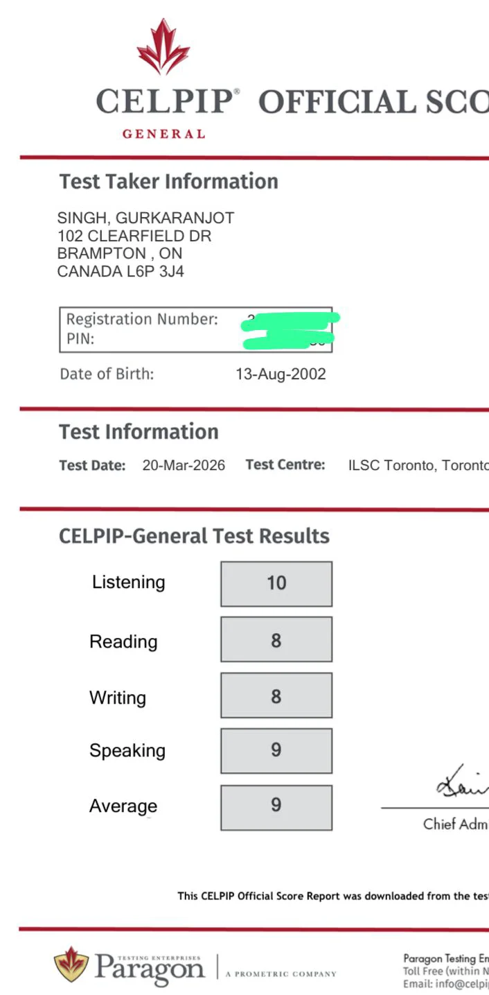CELPIP 7