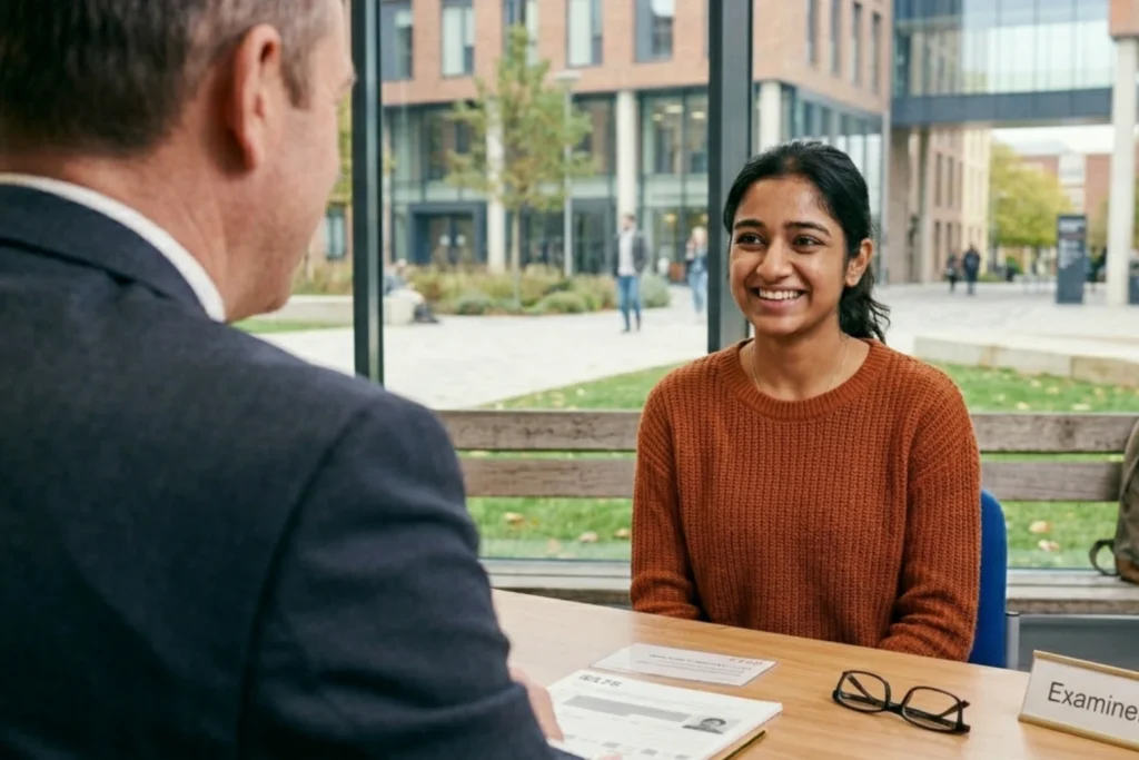 IELTS speaking test examiner evaluating IELTS Speaking Test